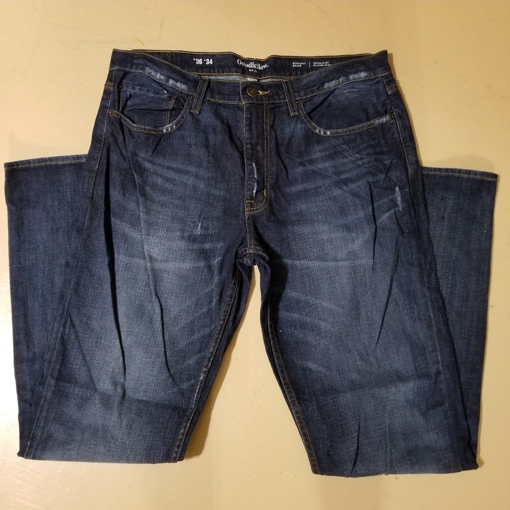 Men's Straight Fit Jeans - Goodfellow & Co™ Dark W